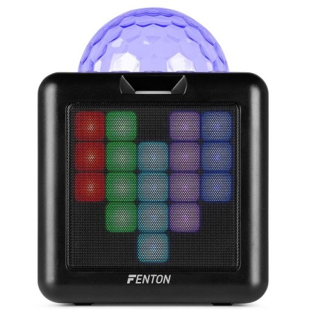 FENTON Kar15b Karaoke Sp.2mic.bt.led Batt Bl