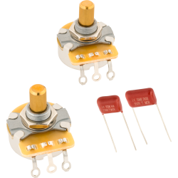 Fender Telecaster Solid Shaft Potentiometer and Capacitor Kit 2-Pack