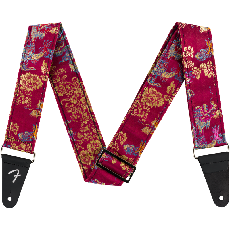 Fender Satin Dragon Strap Wine