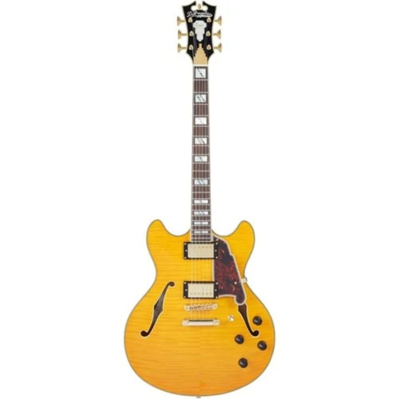 D'Angelico Excel DC Vintage Natural Stopbar