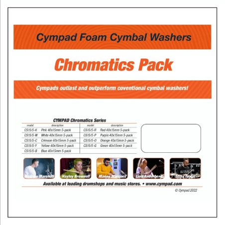 Cympad Chromatics Pack 5pz CY-CS15-5-Y