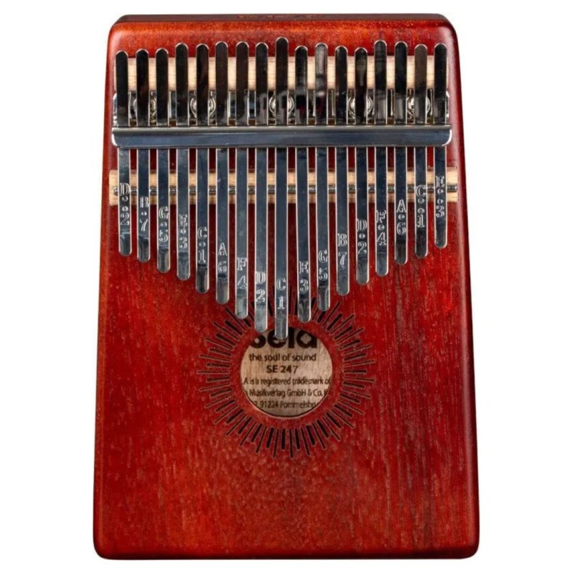 Sela Kalimba Mahogany 17 Tasti Red