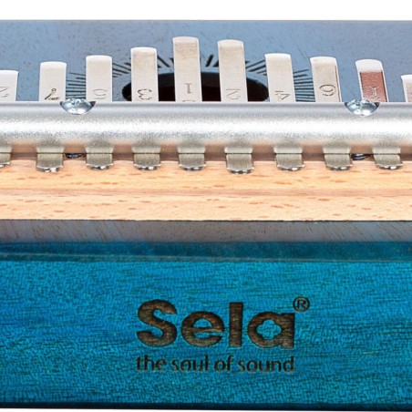 Sela Kalimba Mahogany 10 Tasti Blue