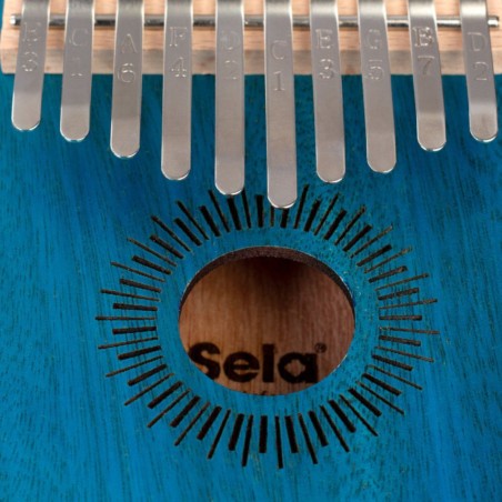 Sela Kalimba Mahogany 10 Tasti Blue