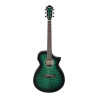 Ibanez AEWC16QA-TEH Transparent Emerald Burst
