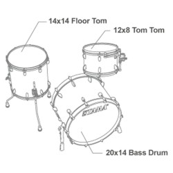 TAMA STAR Maple 20" Charcoal Brown Paraiso TM30CZSS-CBP