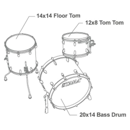 TAMA STAR Maple 20" Charcoal Brown Paraiso TM30CZSS-CBP