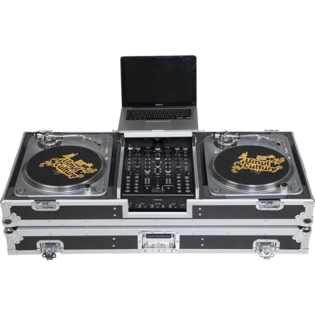 WALKASSE WMDJ-10BLTS Turntable Laptop Flightcase
