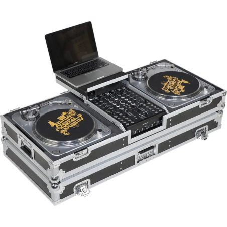WALKASSE WMDJ-10BLTS Turntable Laptop Flightcase