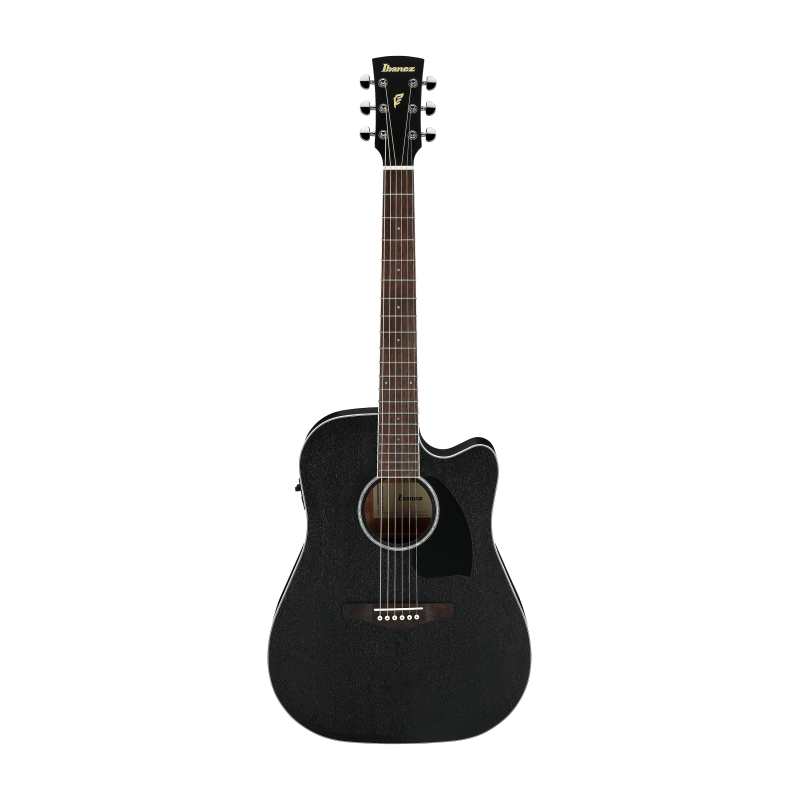 Ibanez PF16MWCE-WK Weathered Black Open Pore