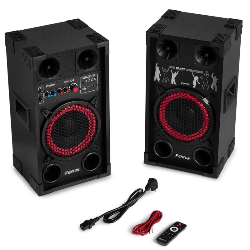 Fenton SPK-108 Pa Active Speakerset 8bt Led