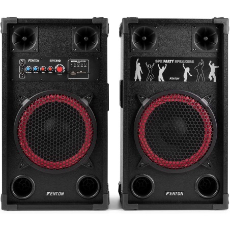 Fenton SPK-110 Pa Active Speakerset 10BT LED