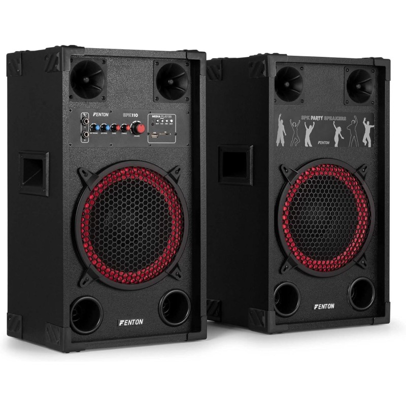 Fenton SPK-110 Pa Active Speakerset 10BT LED