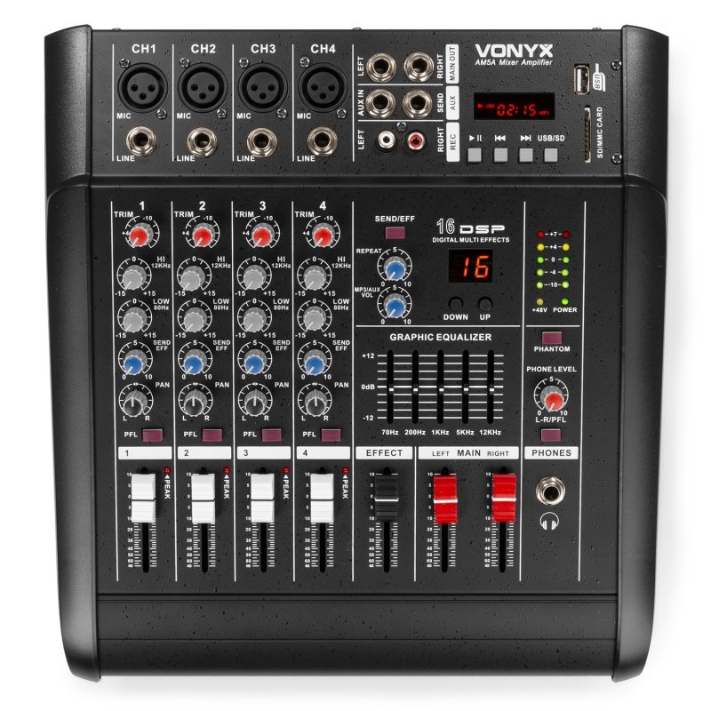 VONYX AM5A 5 Channel Amplified Mixer (B-STOCK)