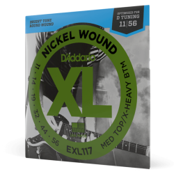 D'Addario EXL117 Med Top/X Heavy BTM 11-56