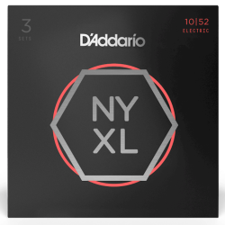 D'Addario NYXL1052 Nickel Wound Light 10-52