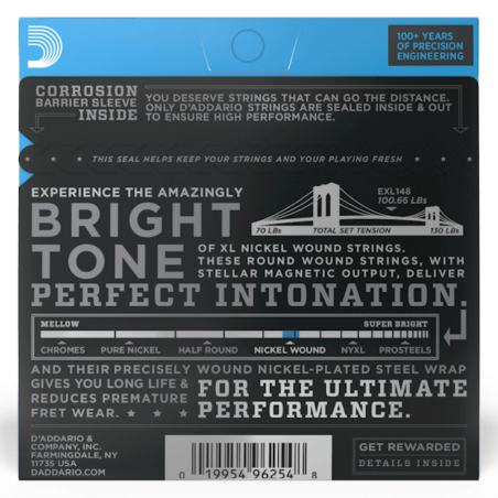 D'Addario EXL148 Extra Heavy 12-60