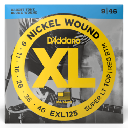 D'Addario EXL125 Super LT TOP/REG BTM 9-46