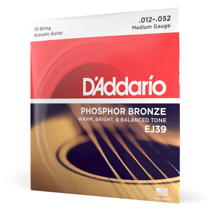 D'Addario EJ39 12 String Medium 12-52