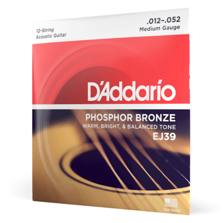 D'Addario EJ39 12 String Medium 12-52