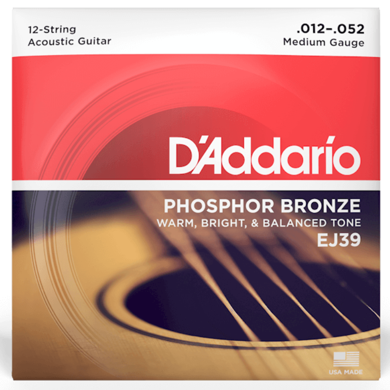 D'Addario EJ39 12 String Medium 12-52