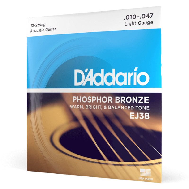 D'Addario EJ38 Phosphor Bronze 12 Strings 10-47