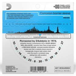 D'Addario EJ38 Phosphor Bronze 12 Strings 10-47