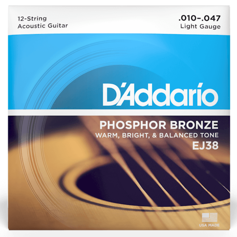 D'Addario EJ38 Phosphor Bronze 12 Strings 10-47