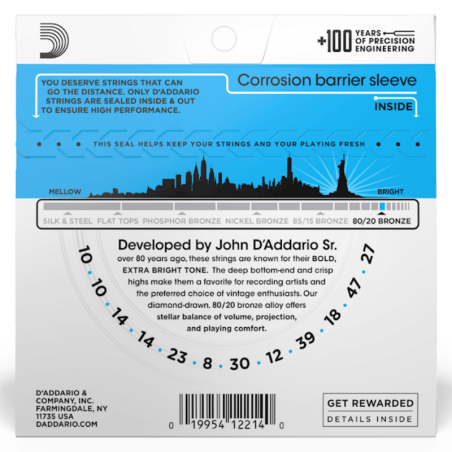 D'addario EJ36 12 corde 10-47