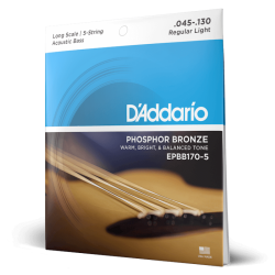 D'Addario EPBB170-5 Long 45-130