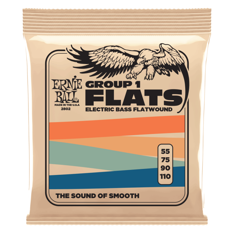 Ernie Ball 2802 Group I Flatwound 55-110