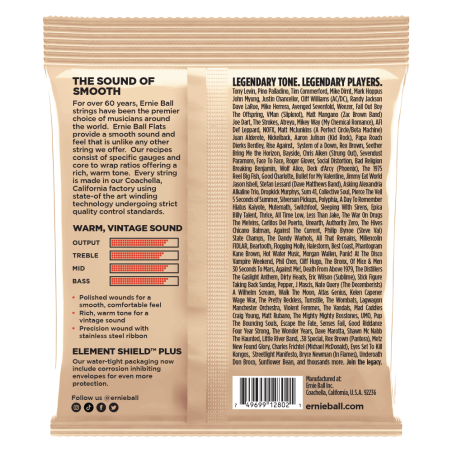 Ernie Ball 2802 Group I Flatwound 55-110