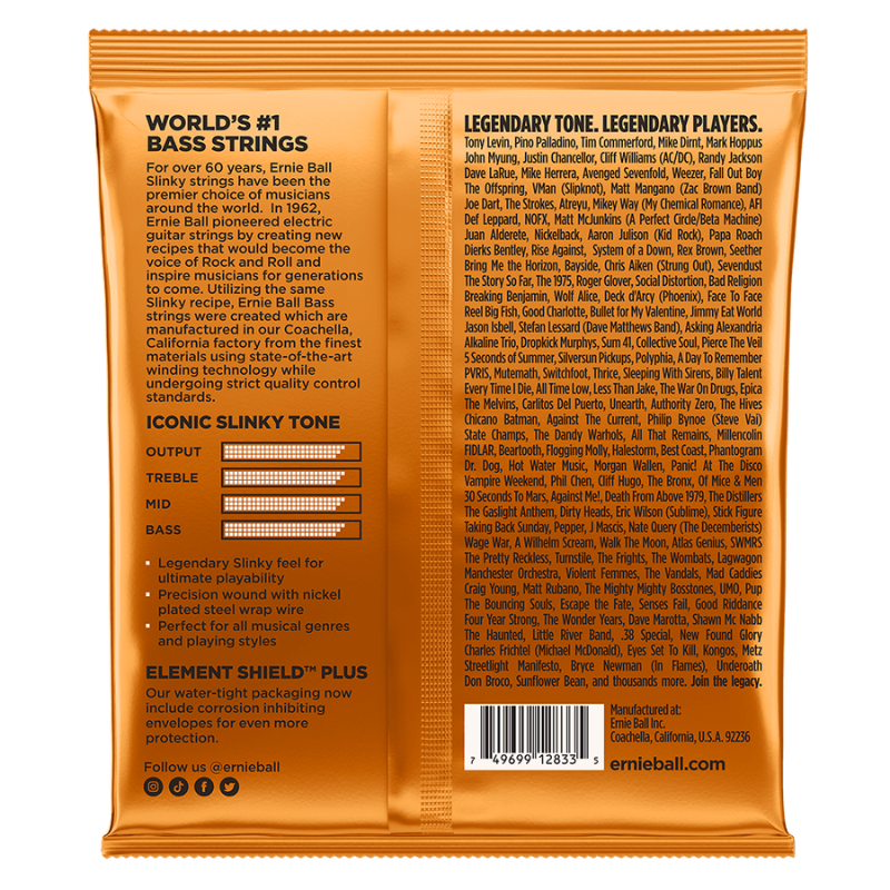 Ernie Ball 2833 Hybrid Slinky Bass 045-105
