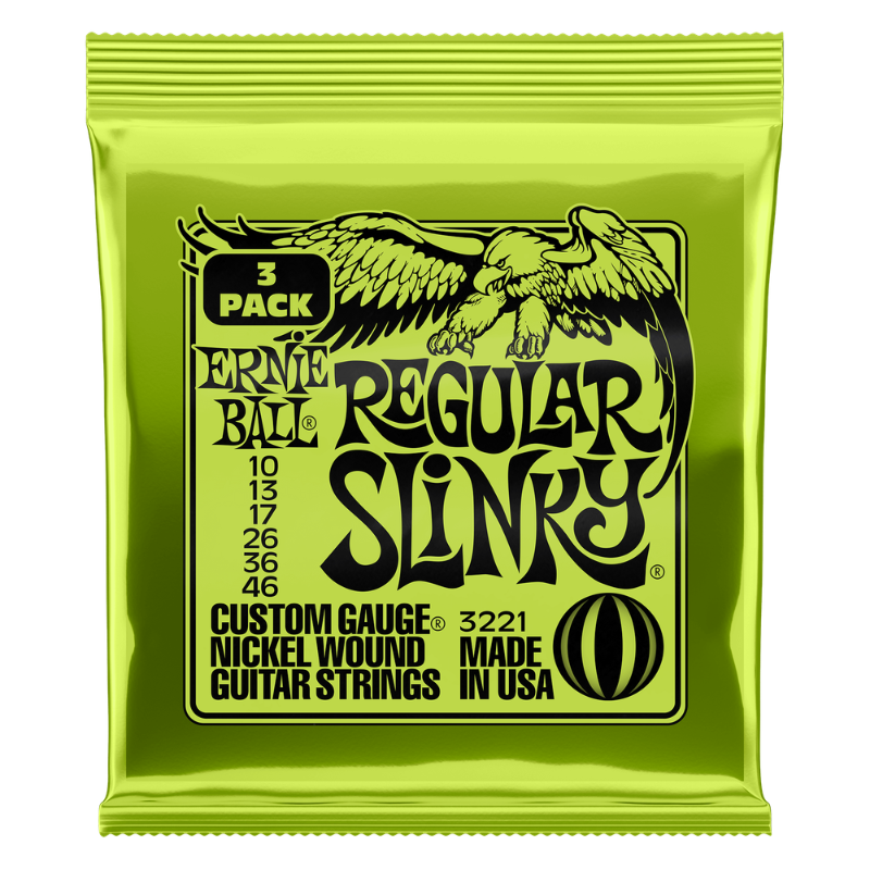 Ernie Ball 3221 Regular Slinky 3-Pack 10-46