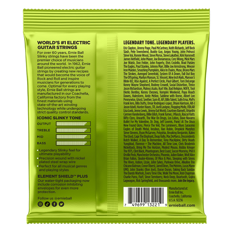 Ernie Ball 3221 Regular Slinky 3-Pack 10-46
