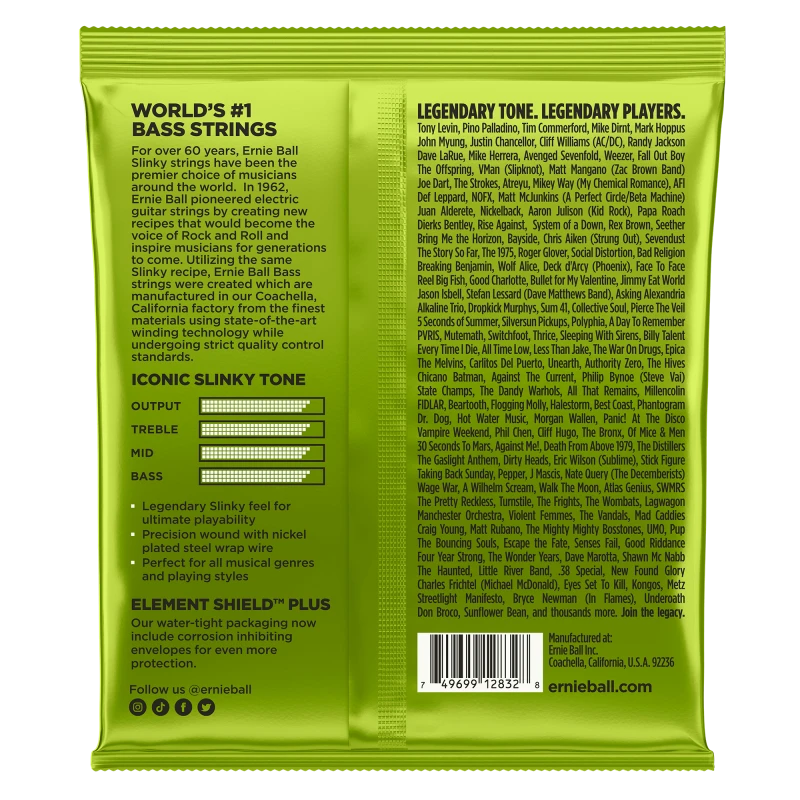 Ernie Ball 2832 Regular Slinky Bass 050-105