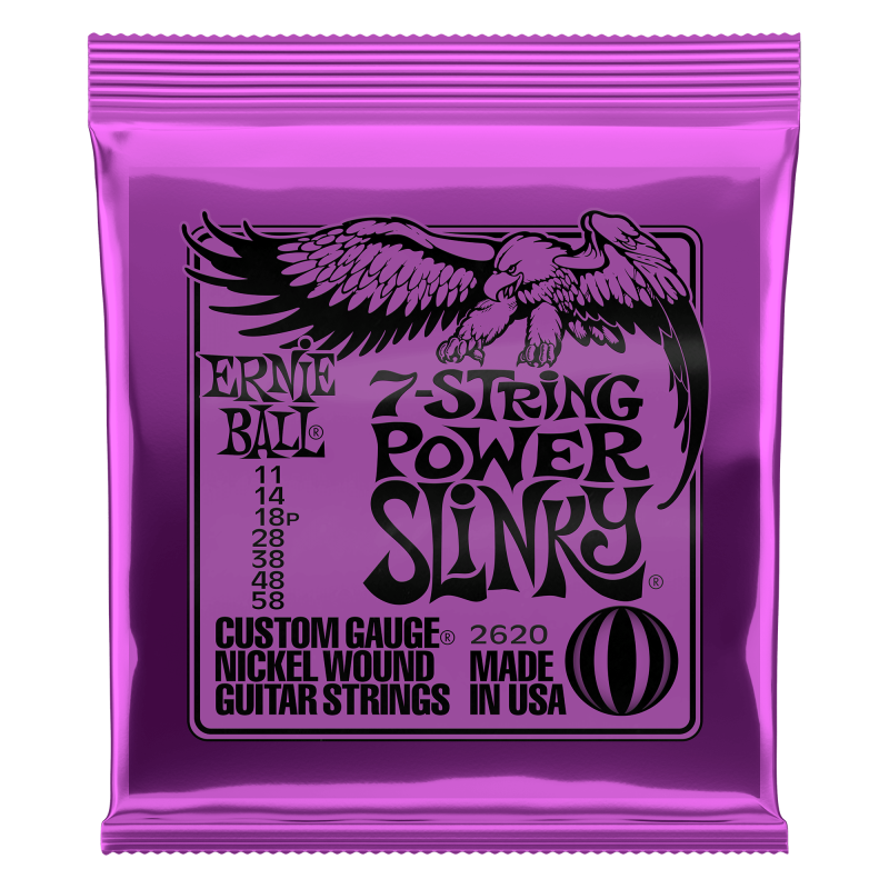 Ernie Ball 2620 7-String Power Slinky 11-58