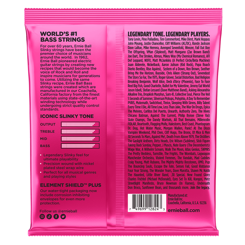 Ernie Ball 2824 Super Slinky Bass 5 040-125