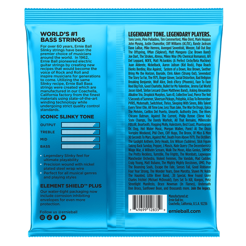 Ernie Ball 2835 Extra Slinky Bass 040-095