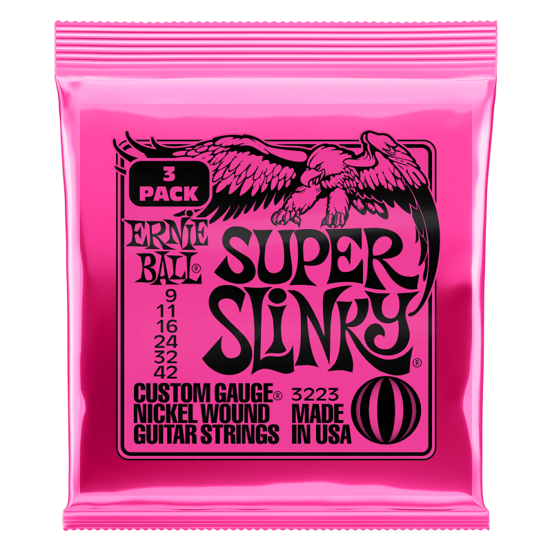 Ernie Ball 3223 9-42 Super Slinky 3-Pack