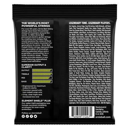 Ernie Ball 3721 3 Pack Slinky Cobalt 10-46