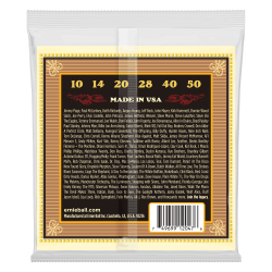 Ernie Ball 2047 Earthwood Silk and Steel Extra-Soft 10-50