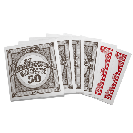 Ernie Ball 2047 Earthwood Silk and Steel Extra-Soft 10-50