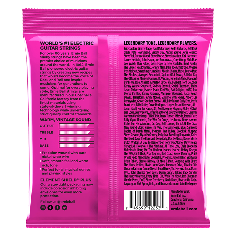 Ernie Ball 2253 Classic Rock'n'Roll Super Slinky 09-42
