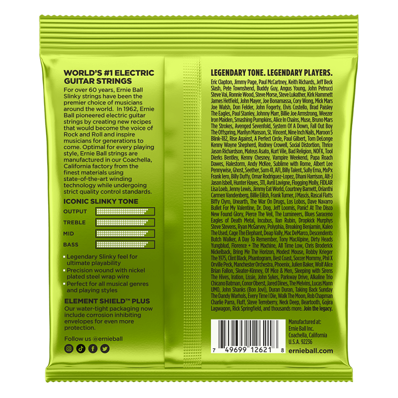 Ernie Ball 2621 7-String Regular Slinky 10-56