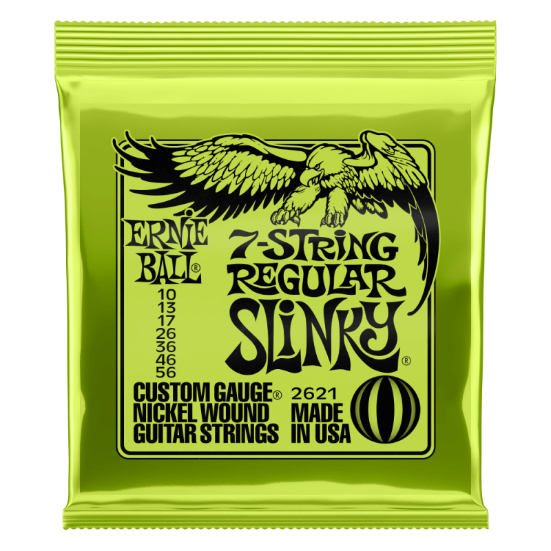 Ernie Ball 2621 7-String Regular Slinky 10-56