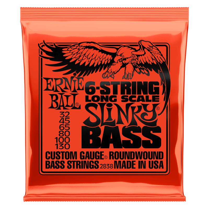 Ernie Ball 2838 6-String Slinky Bass 032-130