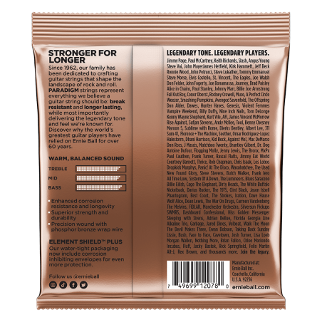 Ernie Ball 2078 Paradigm Light Phosphor Bronze 11-52