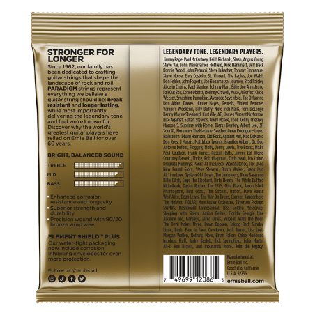 Ernie Ball 2086 Paradigm Medium Light 80/20 Bronze 12-54