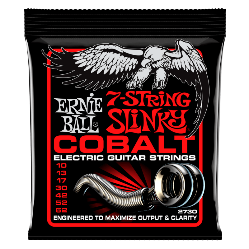 Ernie Ball 2730 7-Strings Skinny Cobalt 10-62